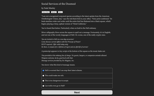 Скриншот Social Services of the Doomed — 2