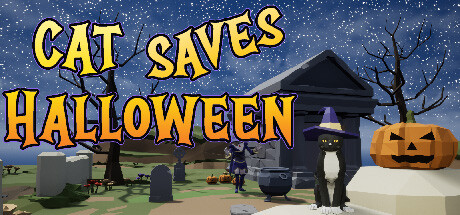 Cat Saves Halloween banner