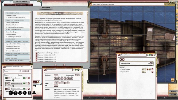 Fantasy Grounds - Pathfinder 2 RPG - Pathfinder Society Scenario #1-17: The Perennial Crown Part 2, The Thorned Monarch screenshot 1
