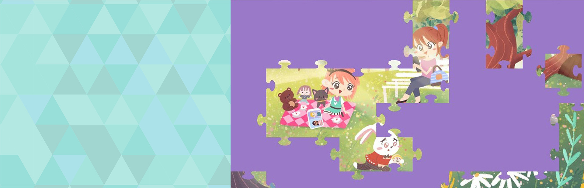 Alice in Wonderland - a jigsaw puzzle tale