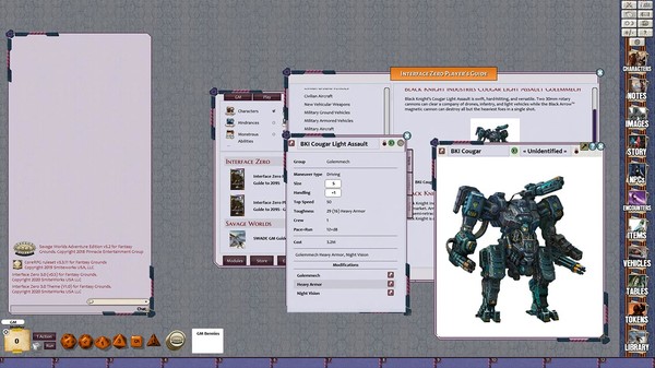 Fantasy Grounds - Interface Zero 3.0 Players Guide to 2095
