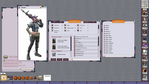Fantasy Grounds - Interface Zero 3.0 Players Guide to 2095