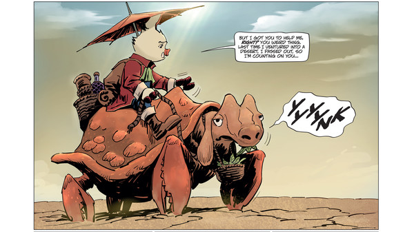 Screenshot z EARTHLOCK Comic Book #3: Gnart Tigermoth: Chaos in Konkylia
