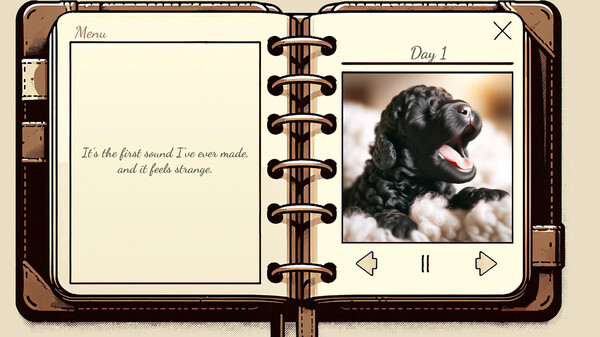 Screenshot 3 of My Poodle's Diary - Visual Novel - more gameplay footage