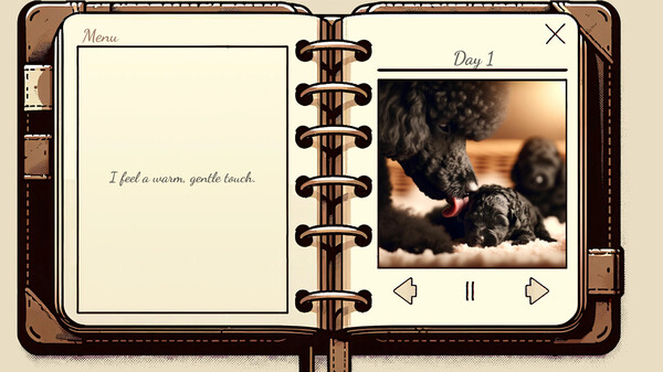 Screenshot 4 of My Poodle's Diary - Visual Novel - final gameplay screenshot