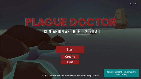 Screenshot z Plague Doctor- Contagion: 430 BCE-2020 AD
