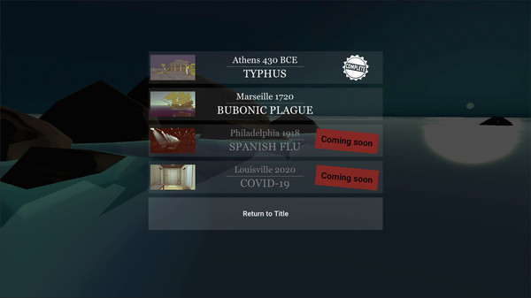 Screenshot z Plague Doctor- Contagion: 430 BCE-2020 AD