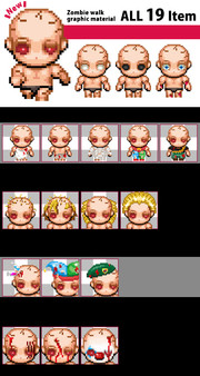 RPG Maker MZ - Zombie walk graphic material 01