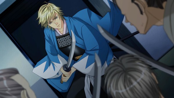 Screenshot of Bakumatsu Renka SHINSENGUMI gameplay showing in-action mechanics