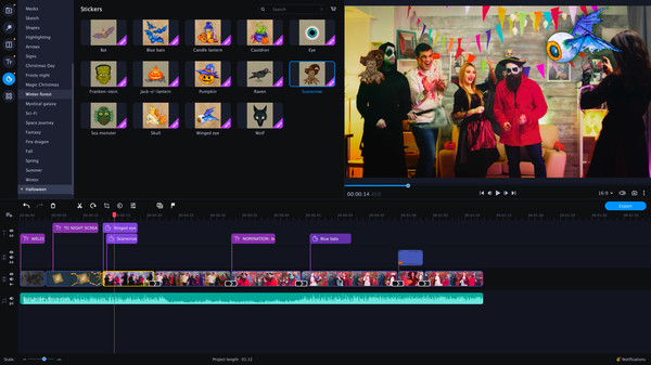 Movavi Video Editor Plus 2020 Effects - Halloween Pack