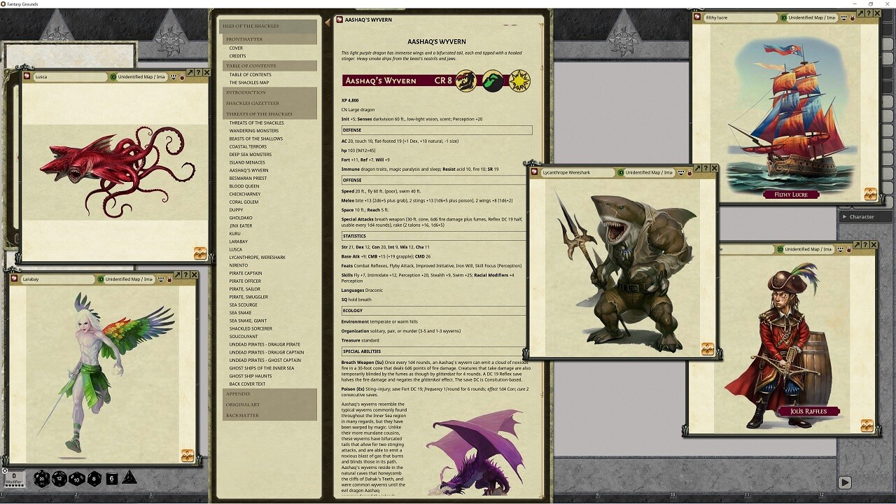 Fantasy Grounds - Pathfinder RPG - Campaign Setting: Isles of the Shacklesのスクリーンショット 1