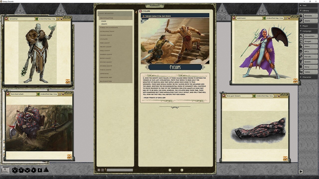 Fantasy Grounds - Pathfinder RPG - Campaign Setting: Giants Revisitedのスクリーンショット 1