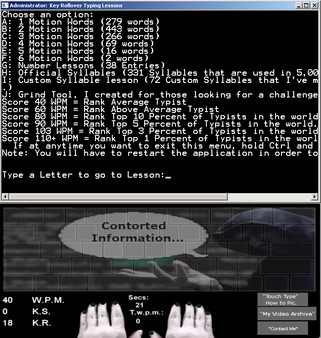 Touch Typing Home Row Speed Grinder - Contorted Information Skin + Physical Access Ethical Hacking Windows Xp, Vista, 7, 8, 10 & Linux Tutorial Access