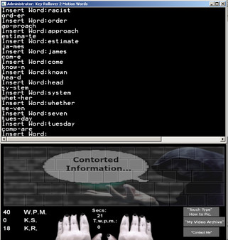 Touch Typing Home Row Speed Grinder - Contorted Information Skin + Physical Access Ethical Hacking Windows Xp, Vista, 7, 8, 10 & Linux Tutorial Access