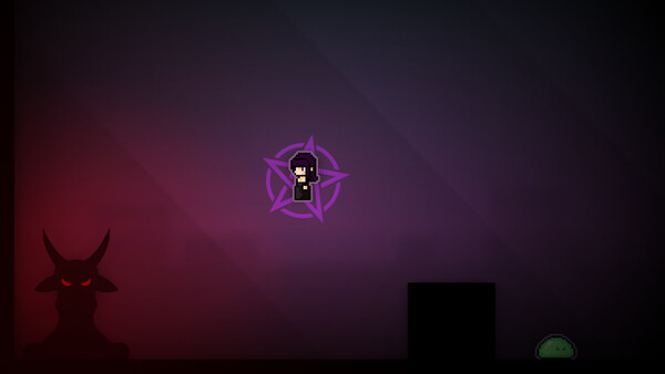 Screenshot of Goth Girls vs The Goo gameplay showing in-action mechanics
