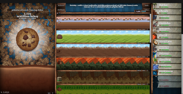 Cookie Clicker snímek obrazovky 2