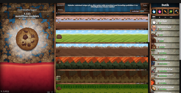 Cookie Clicker skærmbillede 2