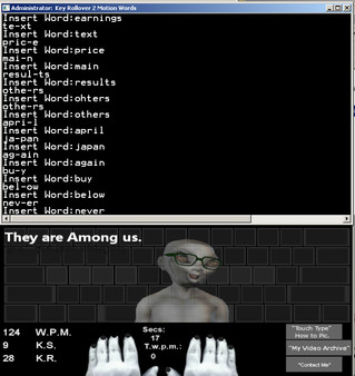 Touch Typing Home Row Speed Grinder - iReact Alien Skin They Are Among Us
