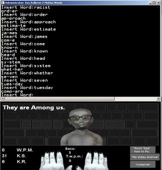 Touch Typing Home Row Speed Grinder - iReact Alien Skin They Are Among Us