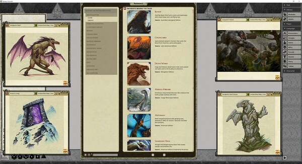 Fantasy Grounds - Pathfinder RPG - Campaign Setting: Mystery Monsters Revisited