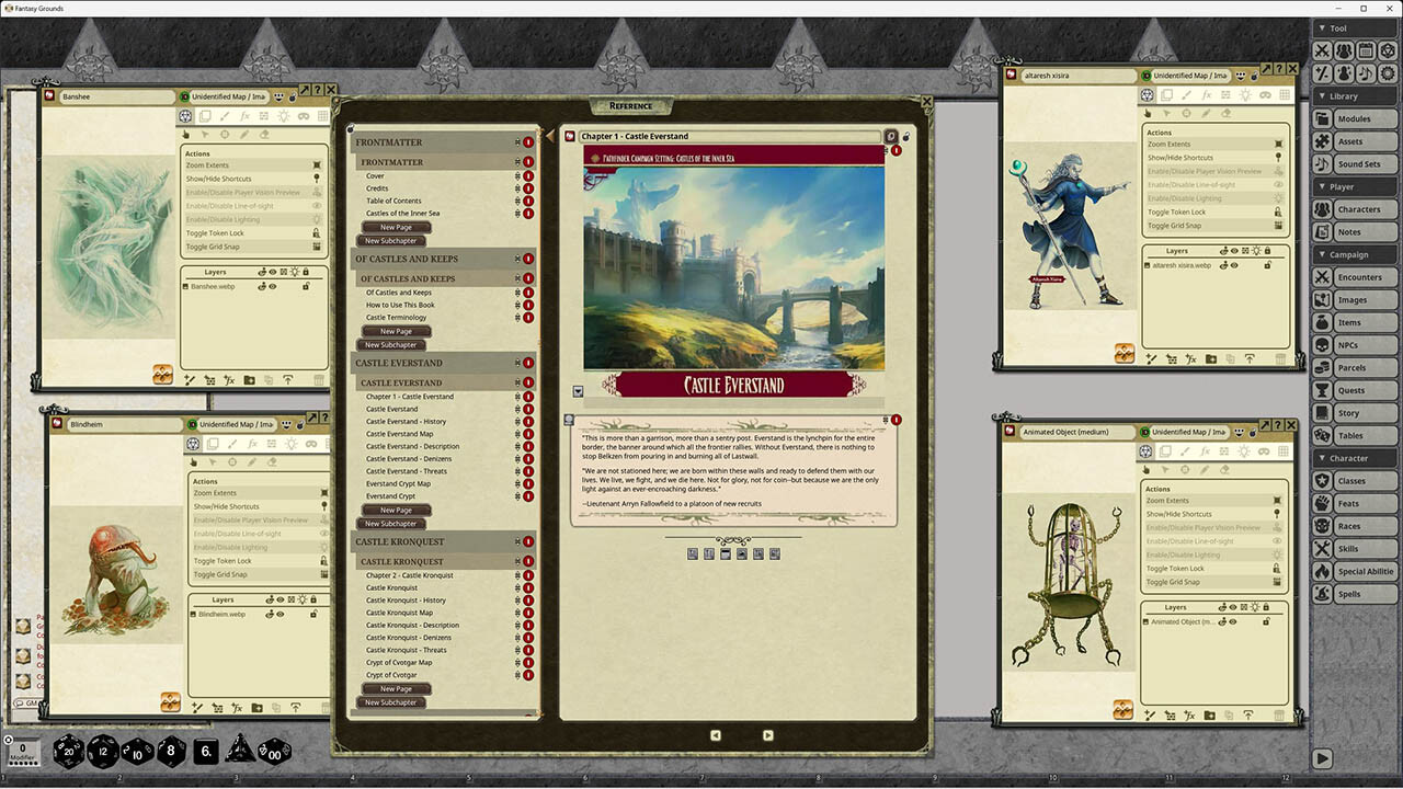Fantasy Grounds - Pathfinder RPG - Campaign Setting: Castles of the Inner Seaのスクリーンショット 1