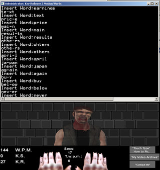 Touch Typing Home Row Speed Grinder - Zombie Black Layout Prowl Skin