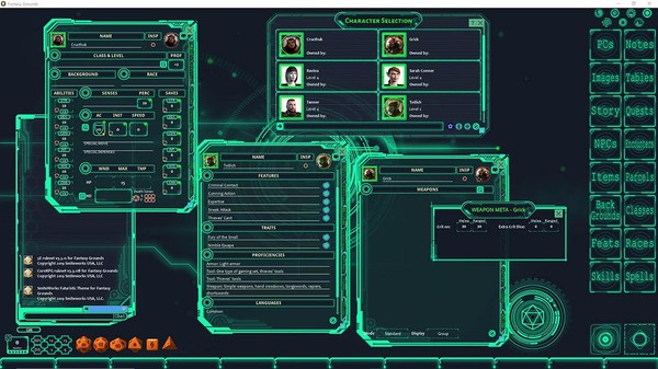 Fantasy Grounds - FG Theme - Futuristic