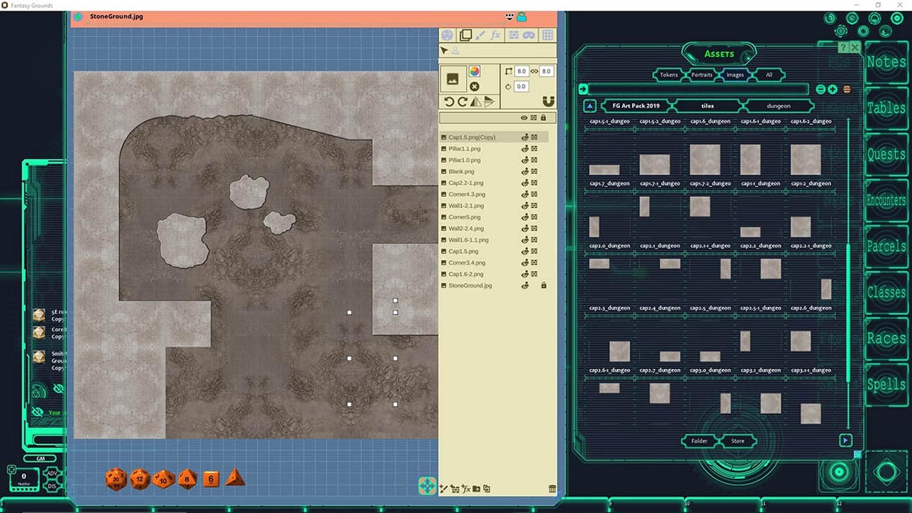 Fantasy Grounds - FG Theme - Futuristicのスクリーンショット 1