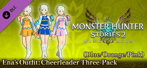 Monster Hunter Stories 2: Wings of Ruin - Ena's outfits: Cheerleader 3-pack (blauw/oranje/roze)