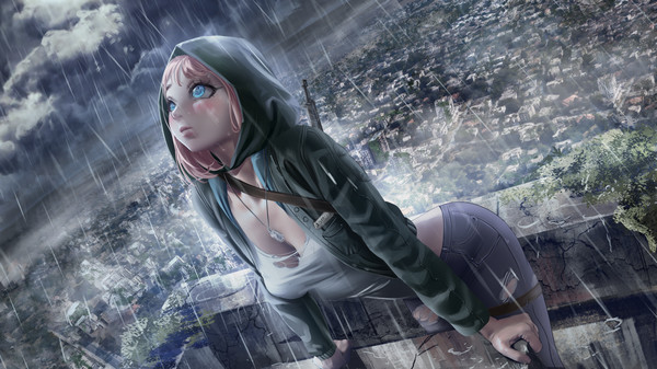 Screenshot of Atomic Girls gameplay showing in-action mechanics