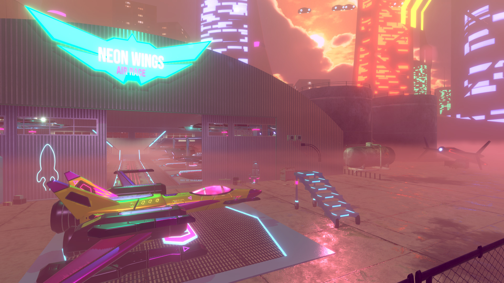 #4. Neon Wings: Air Race (Steam) By: Fubenalvo