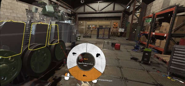 Screenshot z Tank Mechanic Simulator VR