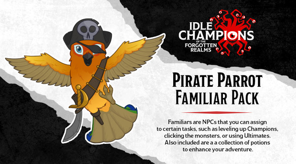 Idle Champions - Pirate Parrot Familiar Pack