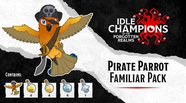 Idle Champions - Pirate Parrot Familiar Pack