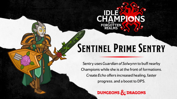 Idle Champions - Sentinel Prime Sentry Skin & Feat Pack
