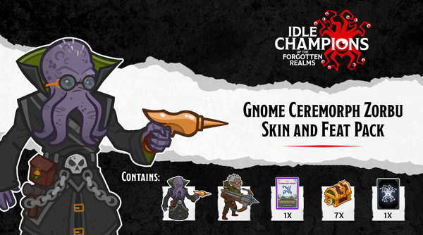 Idle Champions - Gnome Ceremorph Zorbu Skin & Feat Pack
