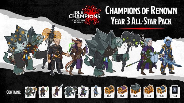 Idle Champions - Champions of Renown: Year 3 All-Star Pack