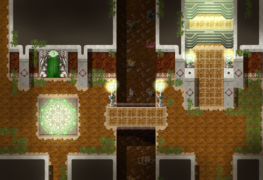 RPG Maker MV - KR Elemental Dungeon Tileset - Fire Water Earth Wind Featured Screenshot #1