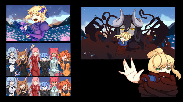 Screenshot z Pretty Girls and Dark Witch. A simple story Screenshot z Pretty Girls and Dark Witch. A simple story