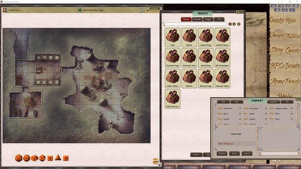 Fantasy Grounds - FG Theme - Wizard's Desk