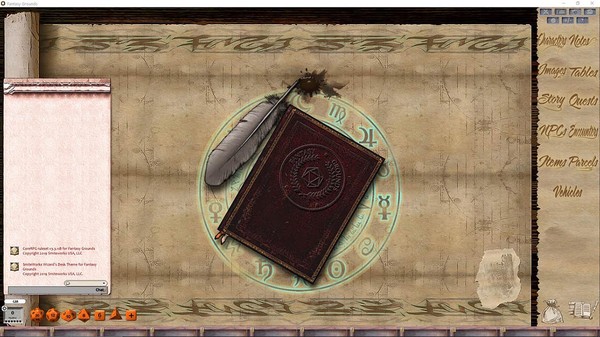 Fantasy Grounds - FG Theme - Wizard's Desk