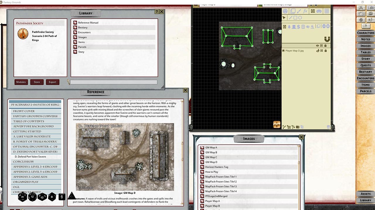 Fantasy Grounds - Pathfinder 2 RPG - Pathfinder Society Scenario #2-04: Path of Kings Featured Screenshot #1