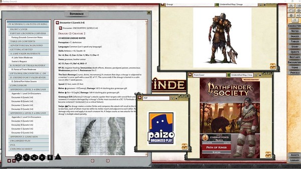 Fantasy Grounds - Pathfinder 2 RPG - Pathfinder Society Scenario #2-04: Path of Kings