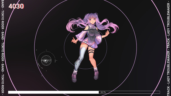 AKUMA: Cyberpunk Rhythm Action screenshot 1