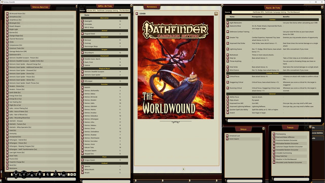 Fantasy Grounds - Pathfinder RPG - Campaign Setting: The Worldwoundのスクリーンショット 1