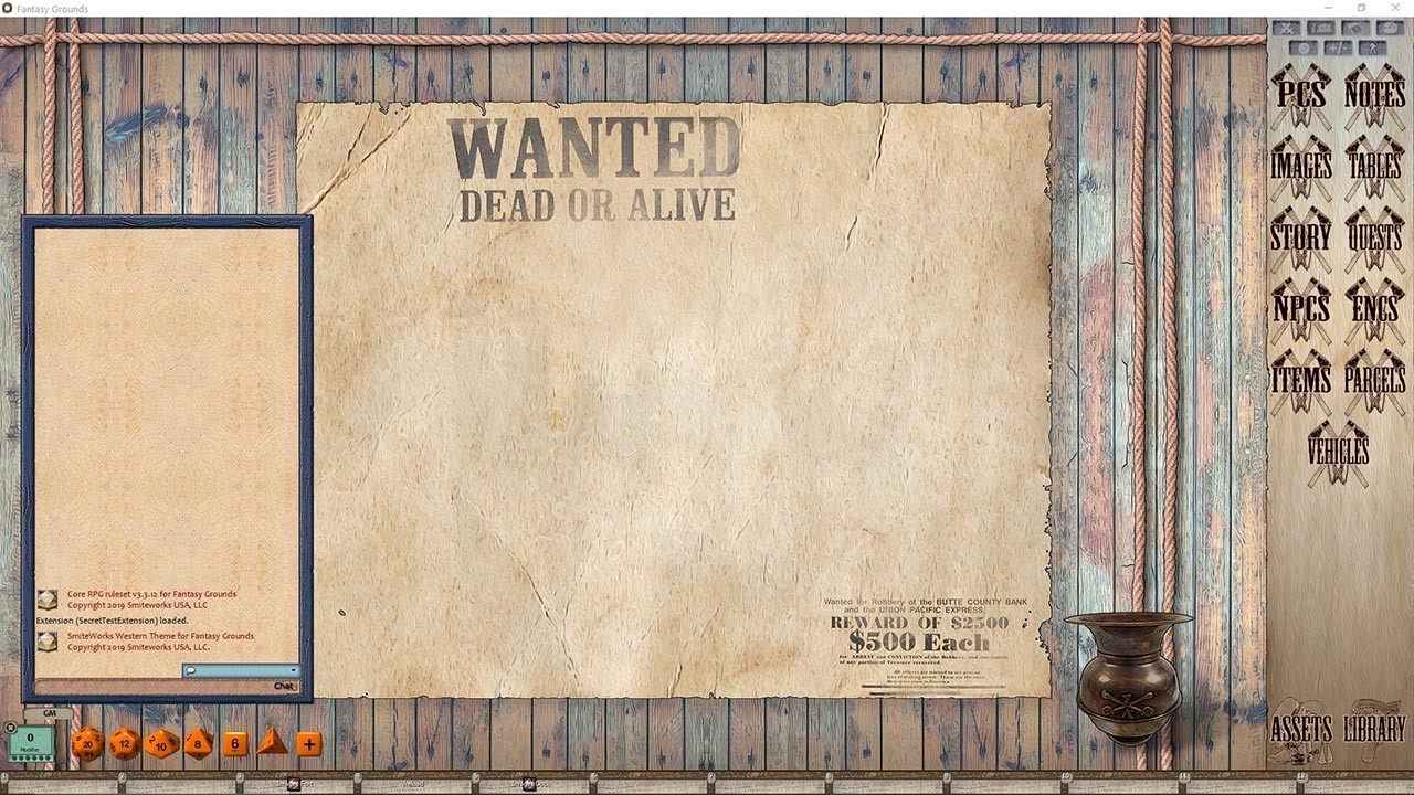 Fantasy Grounds - FG Theme - Westernのスクリーンショット 1