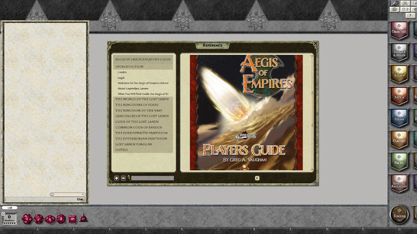 Fantasy Grounds - Aegis of Empires Player's Guide