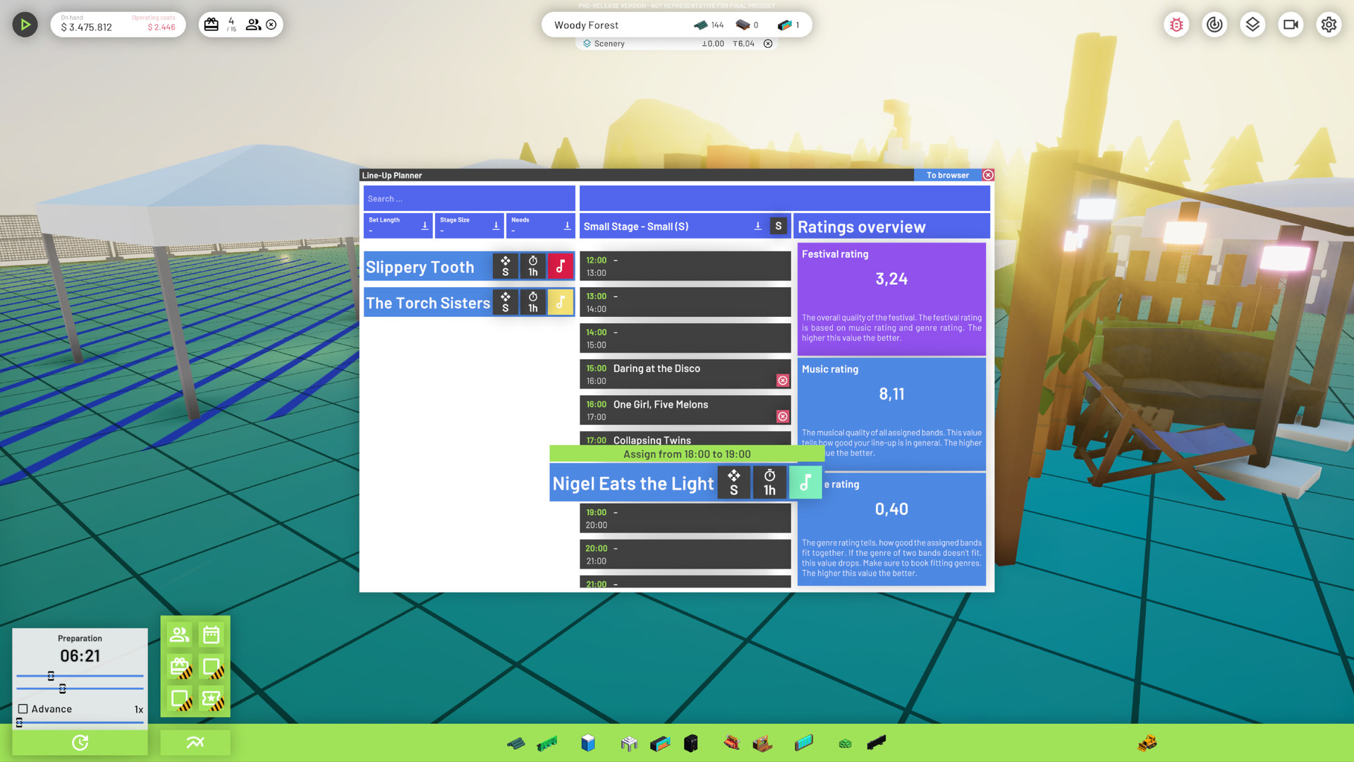 Festival Tycoon Playtest Featured Screenshot #1