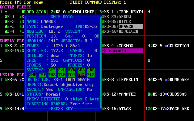 STAR FLEET II - Krellan Commander Version 2.0 screenshot 19