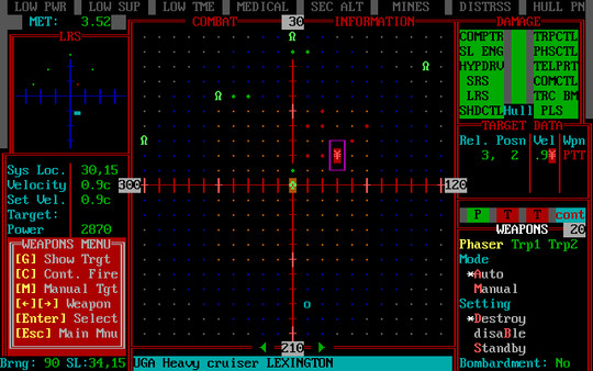 STAR FLEET II - Krellan Commander Version 2.0 Screenshot